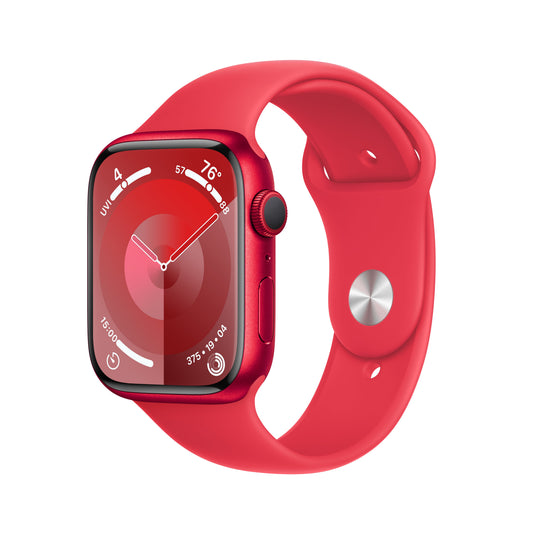 Apple_Watch_Series_9_GPS_45mm_PRODUCTRED_Aluminum_PRODUCTRED_Sport_Band_PDP_Image_Position-1__en-US