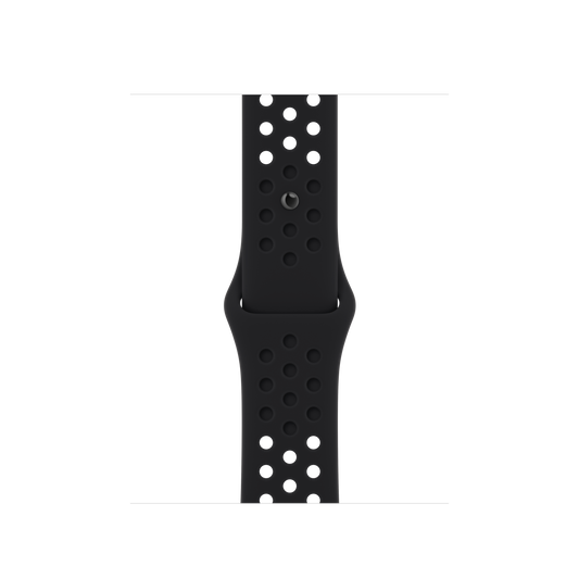 Correa deportiva Nike negra/negra de 41 mm (talla pequeña/mediana)