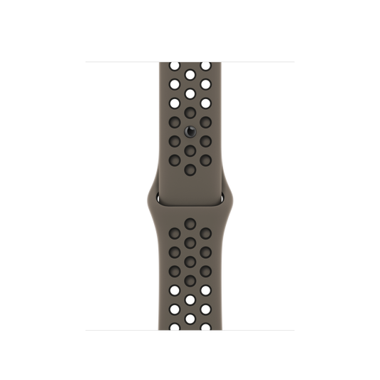 Correa deportiva Nike gris oliva/negra de 41 mm (talla M/L)
