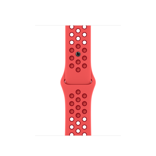 Correa deportiva Nike de 41 mm en color carmesí brillante/rojo gimnasio - Talla S/M