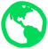 Icono verde de la Tierra, que representa la neutralidad de carbono