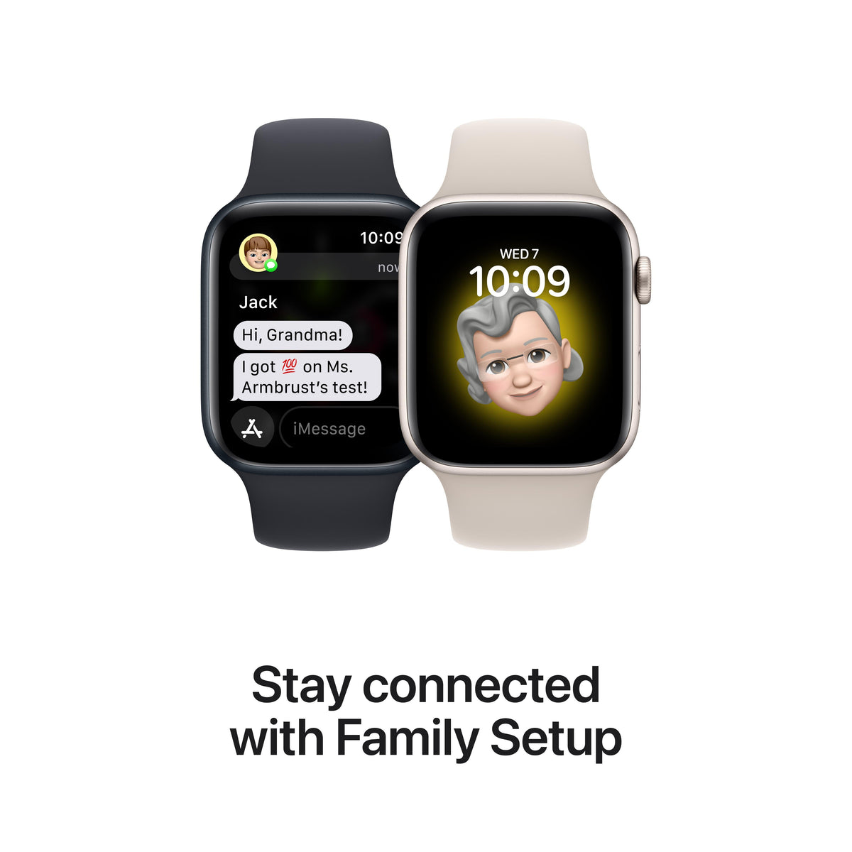 Apple Watch SE GPS de 40 mm con caja de aluminio plateada y correa deportiva blanca - Talla S/M