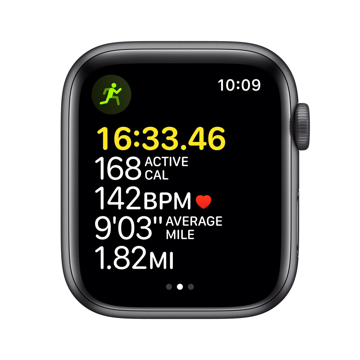 Apple Watch SE GPS, 44mm Space Gray Aluminum Case with Midnight Sport Band - Regular