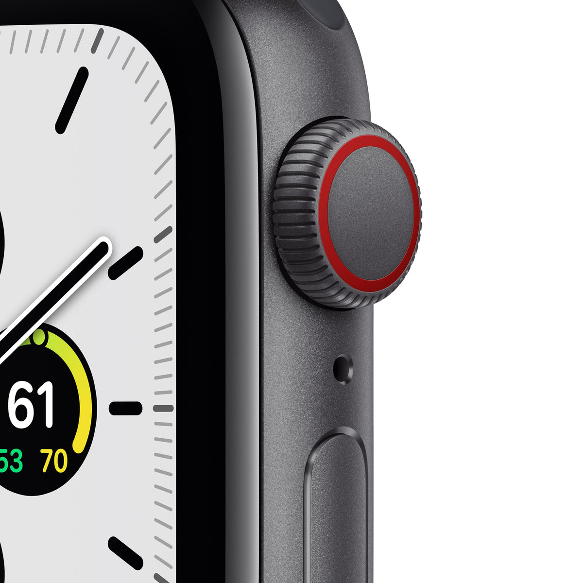 Apple Watch SE GPS + Cellular, 40mm Space Gray Aluminum Case with Midnight Sport Band - Regular