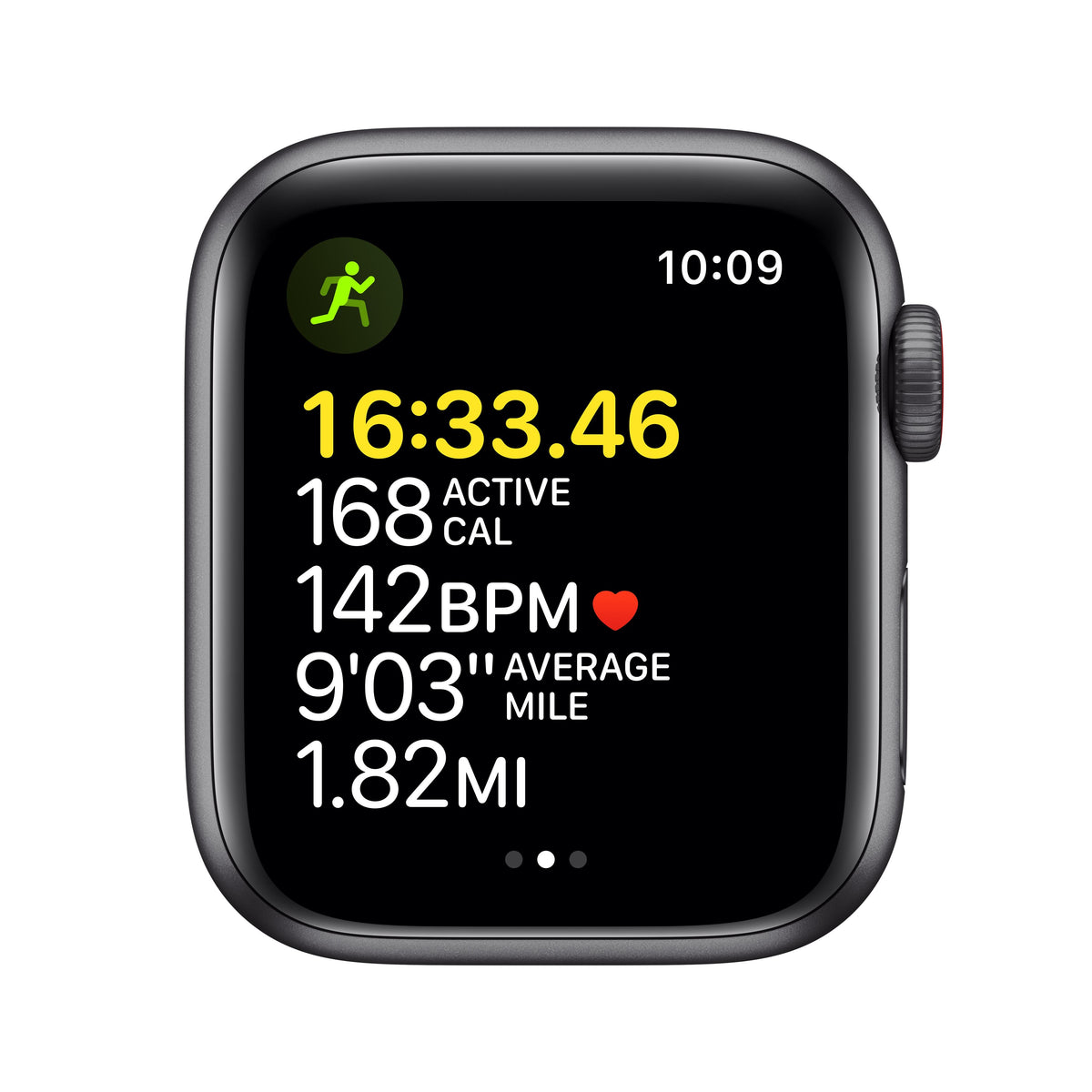 Apple Watch SE GPS + Cellular, 40mm Space Gray Aluminum Case with Midnight Sport Band - Regular