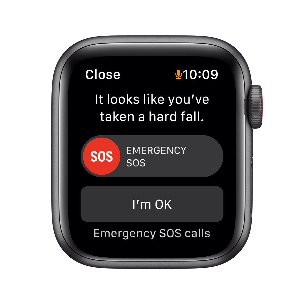 Apple Watch SE GPS + Cellular, 40mm Space Gray Aluminum Case with Midnight Sport Band - Regular