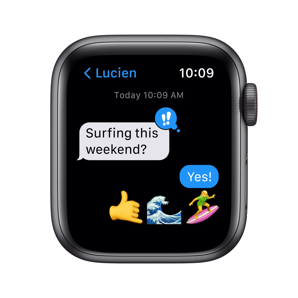 Apple Watch SE GPS + Cellular, 40mm Space Gray Aluminum Case with Midnight Sport Band - Regular