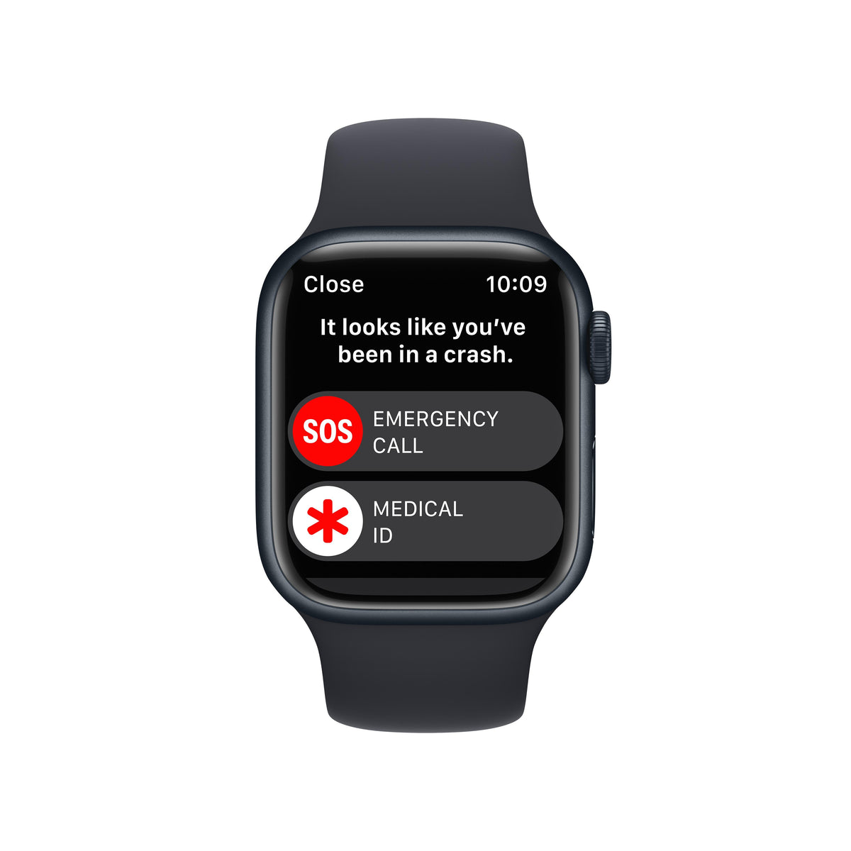 Apple Watch Series 8 GPS + Cellular 41mm Midnight Aluminum Case with Midnight Sport Band - S/M