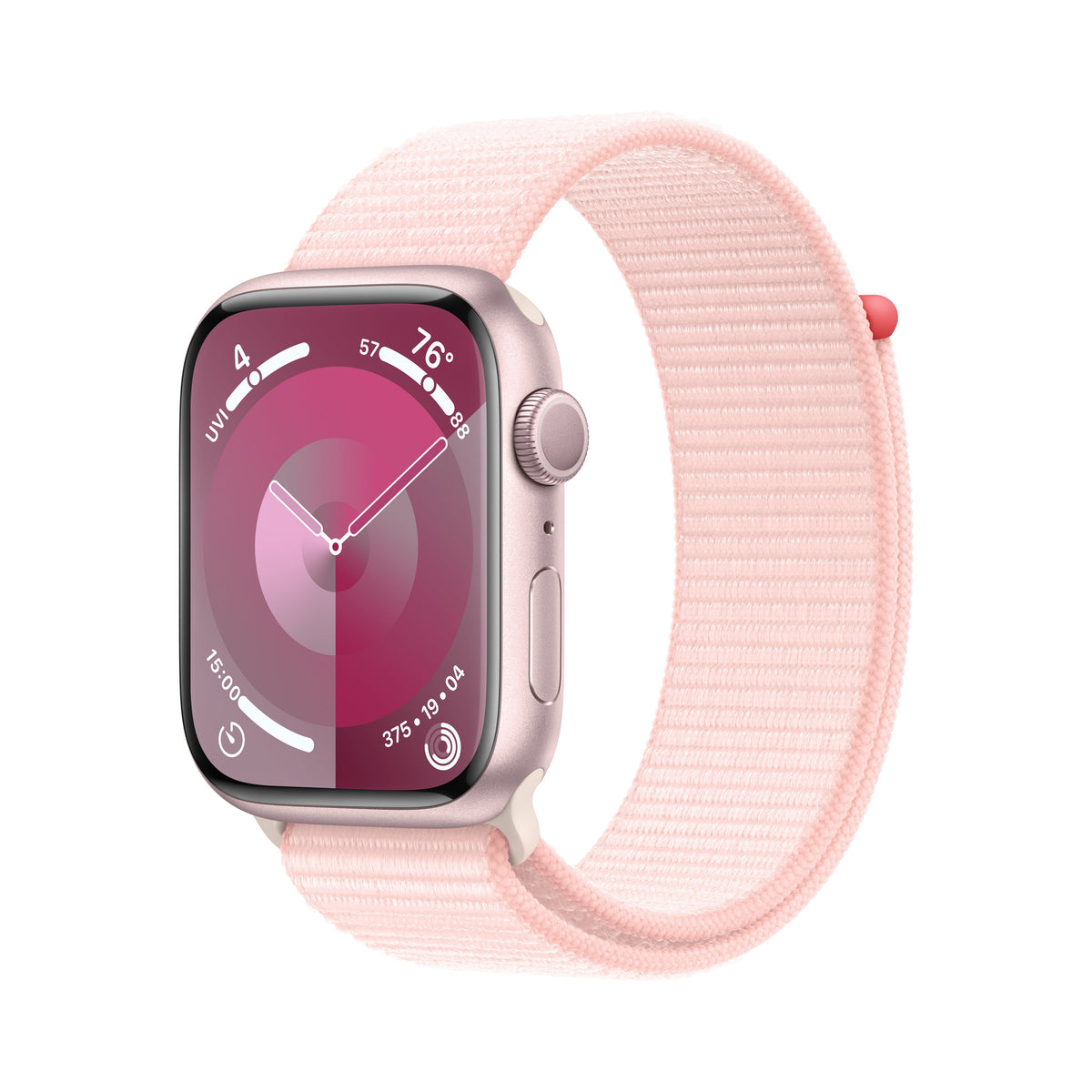 Apple_Watch_Series_9_GPS_45mm_Pink_Aluminum_Light_Pink_Sport_Loop_PDP_Image_Position-1__en-US