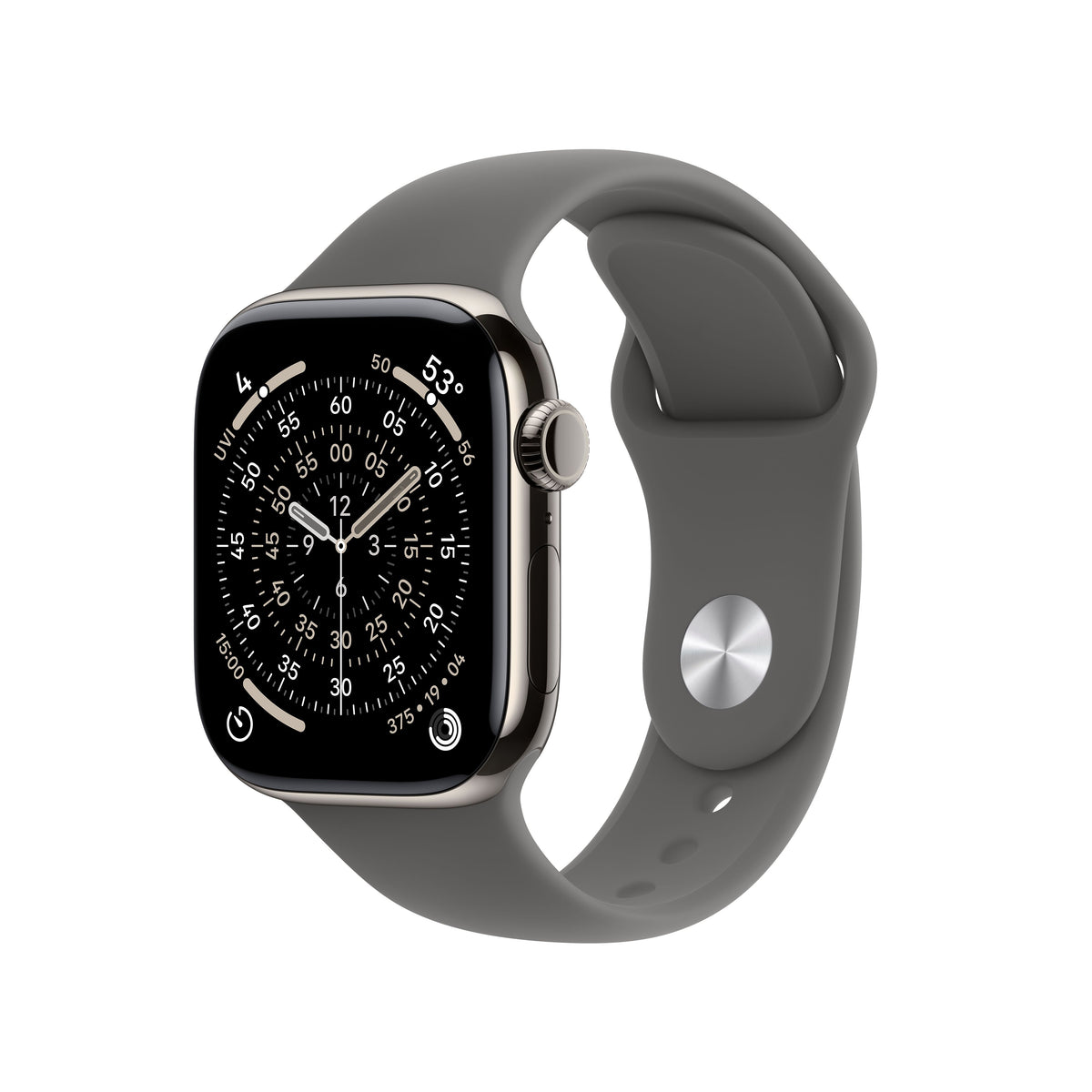 Apple_Watch_Series_11_42mm_LTE_Natural_Titanium_Sport_Band_Stone_Gray_PDP_Image_Position_1__en-US