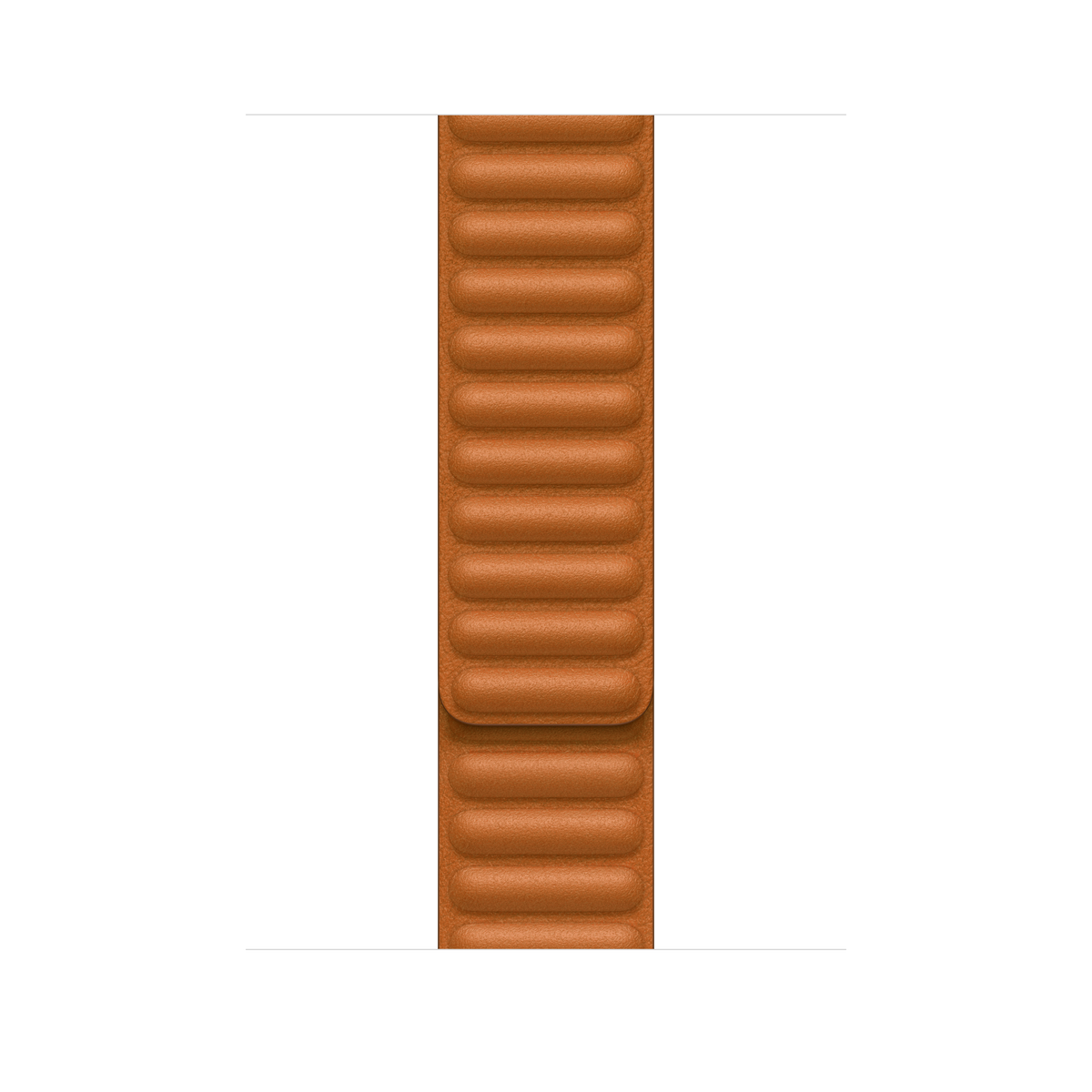45mm Golden Brown Leather Link - M/L