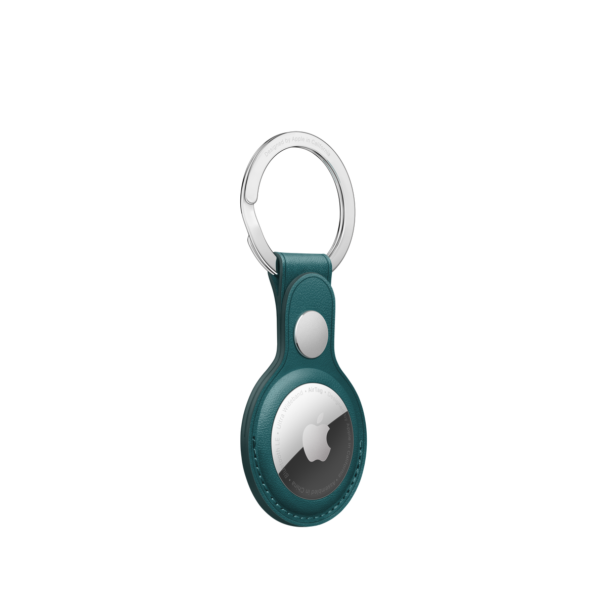 Llavero de cuero para AirTag - Verde bosque