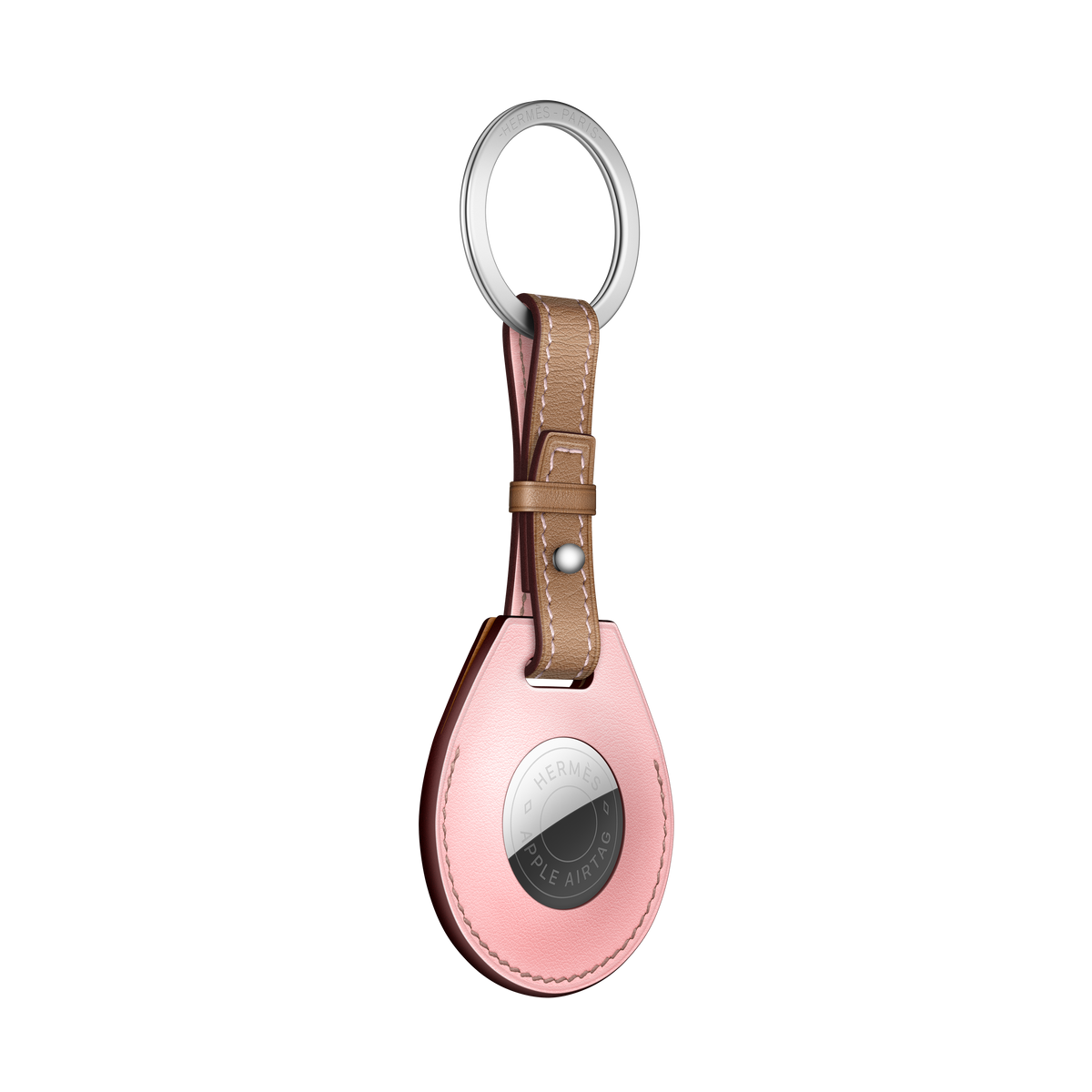 AirTag Hermès Key Ring - Rose Sakura
