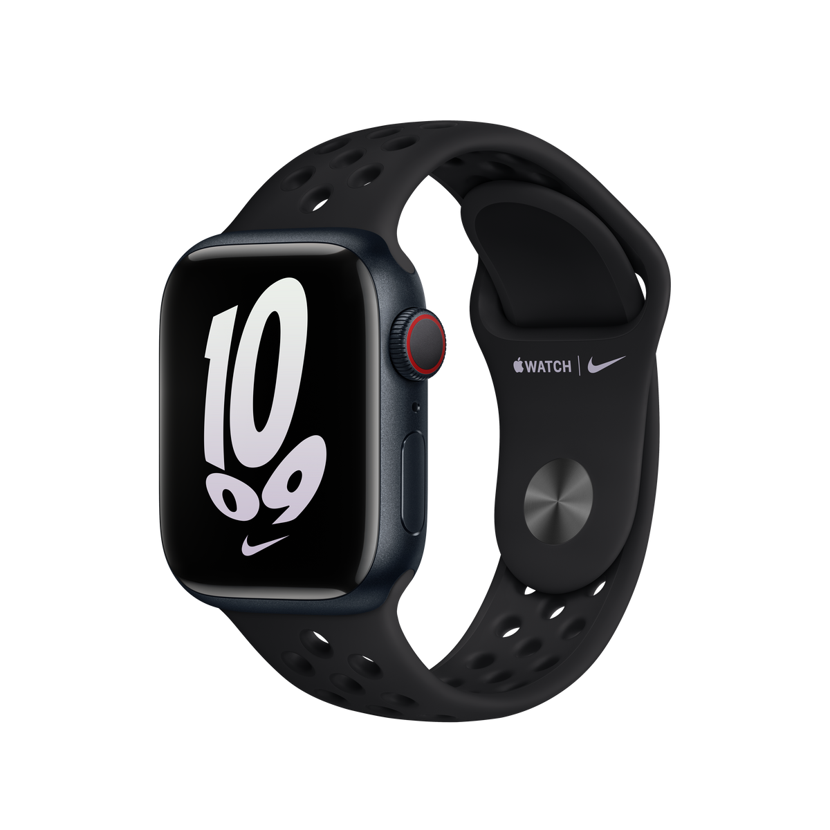 Correa deportiva Nike negra/negra de 41 mm (talla pequeña/mediana)