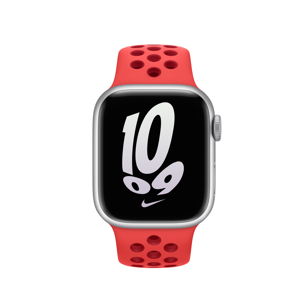 41mm Bright Crimson/Gym Red Nike Sport Band - M/L
