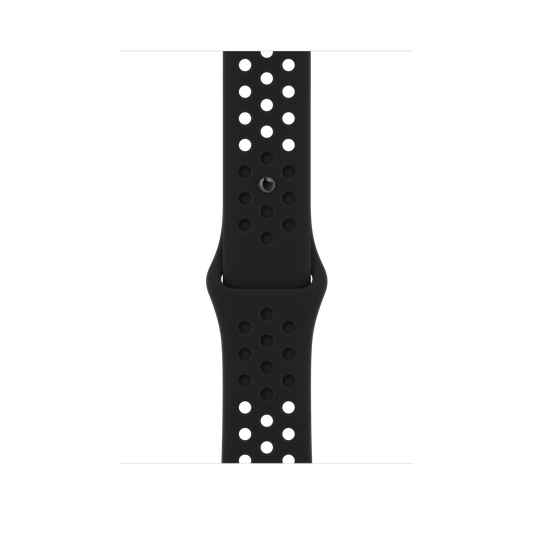Correa deportiva Nike negra/negra de 45 mm (talla pequeña/mediana)