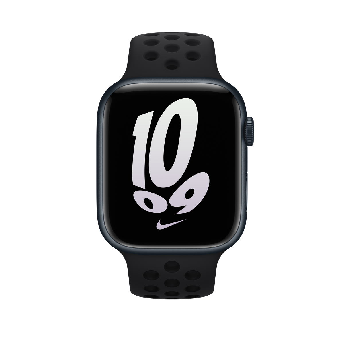 45mm Black/Black Nike Sport Band - M/L
