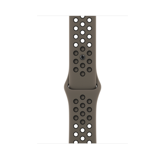 Correa deportiva Nike gris oliva/negra de 45 mm (talla M/L)