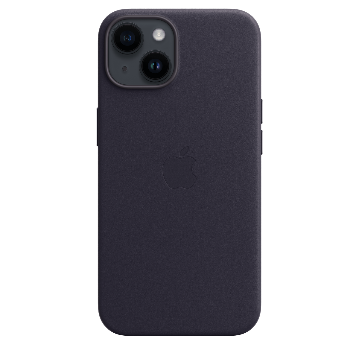 Funda de piel con MagSafe para iPhone 14 - Medianoche