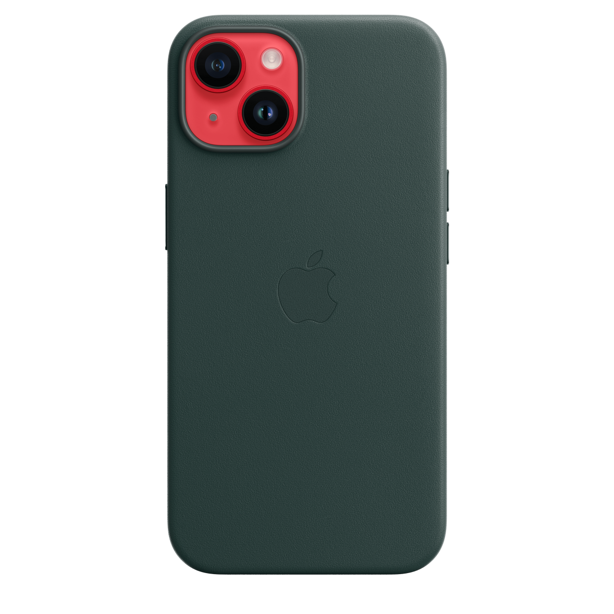 Funda de piel con MagSafe para iPhone 14 - Verde bosque
