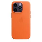 Funda de piel con MagSafe para iPhone 14 Pro - Naranja