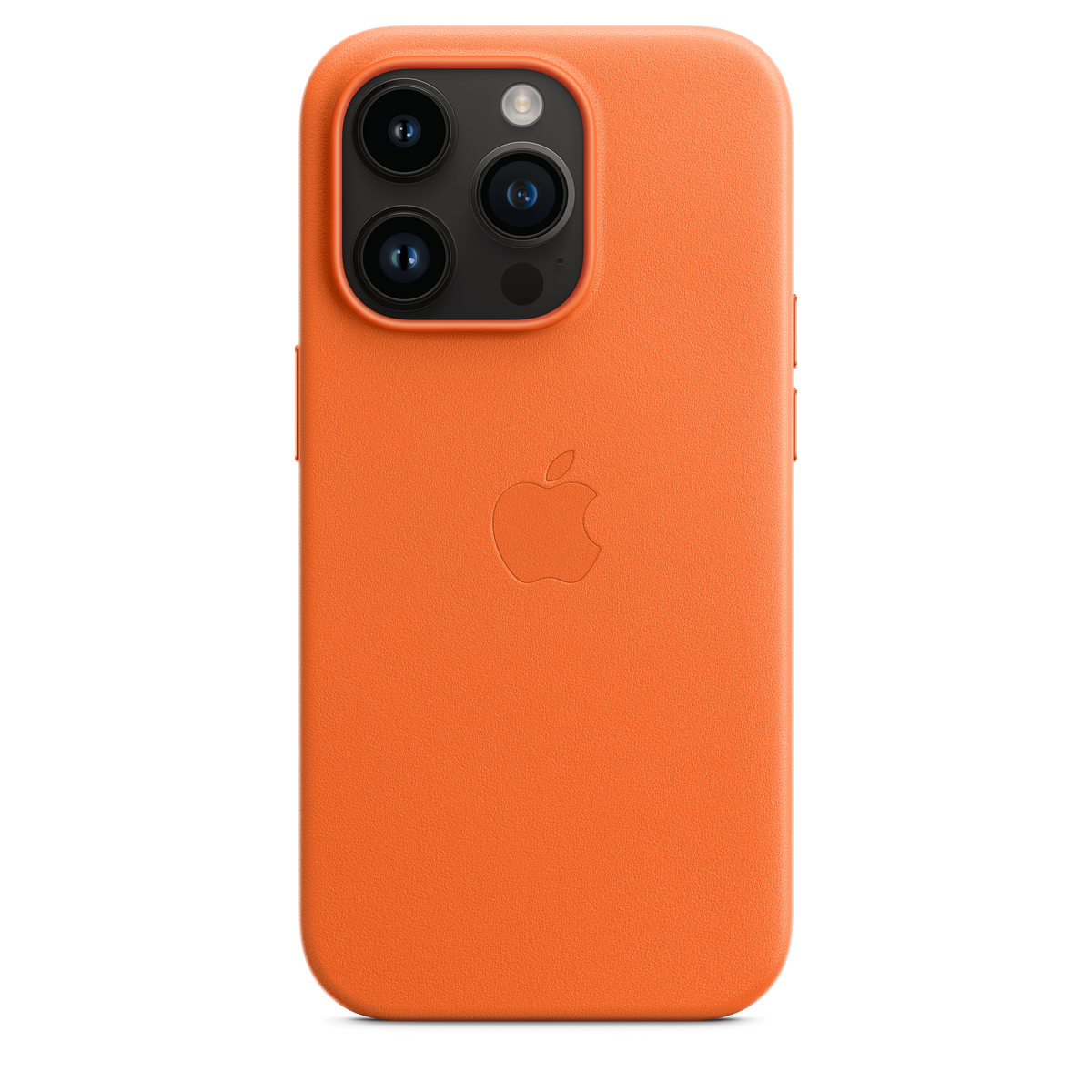 Funda de piel con MagSafe para iPhone 14 Pro - Naranja