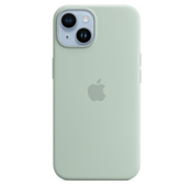 Funda de silicona para iPhone 14 con MagSafe - Suculenta