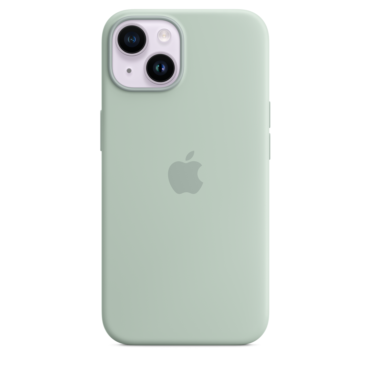 Funda de silicona para iPhone 14 con MagSafe - Suculenta