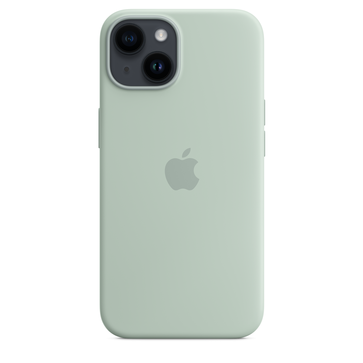 Funda de silicona para iPhone 14 con MagSafe - Suculenta