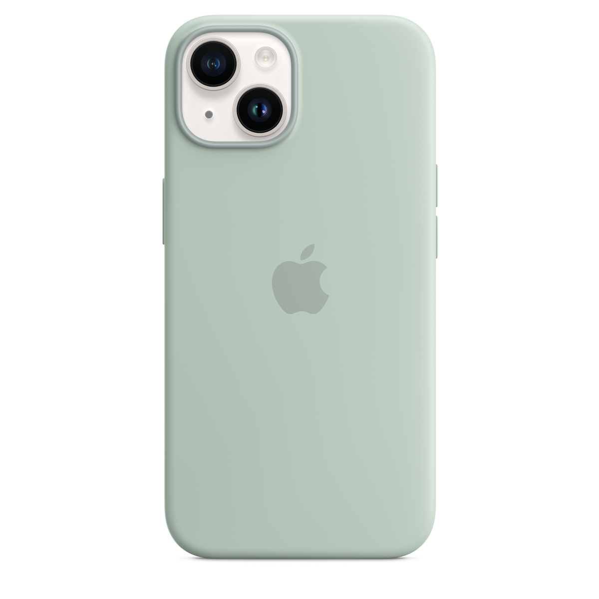 Funda de silicona para iPhone 14 con MagSafe - Suculenta