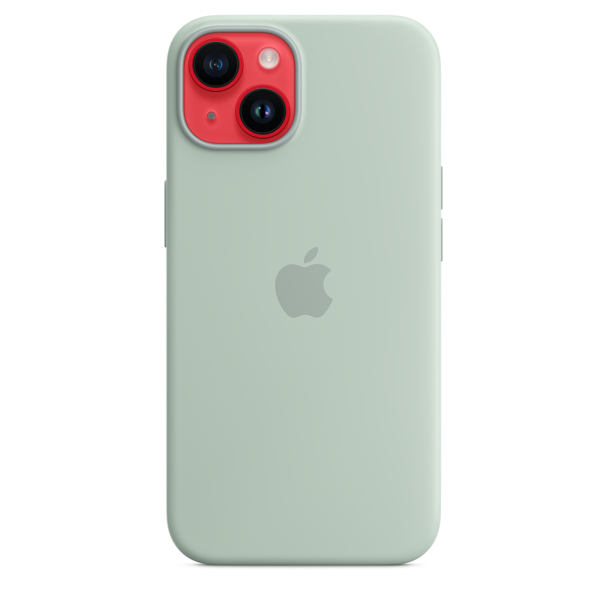 Funda de silicona para iPhone 14 con MagSafe - Suculenta