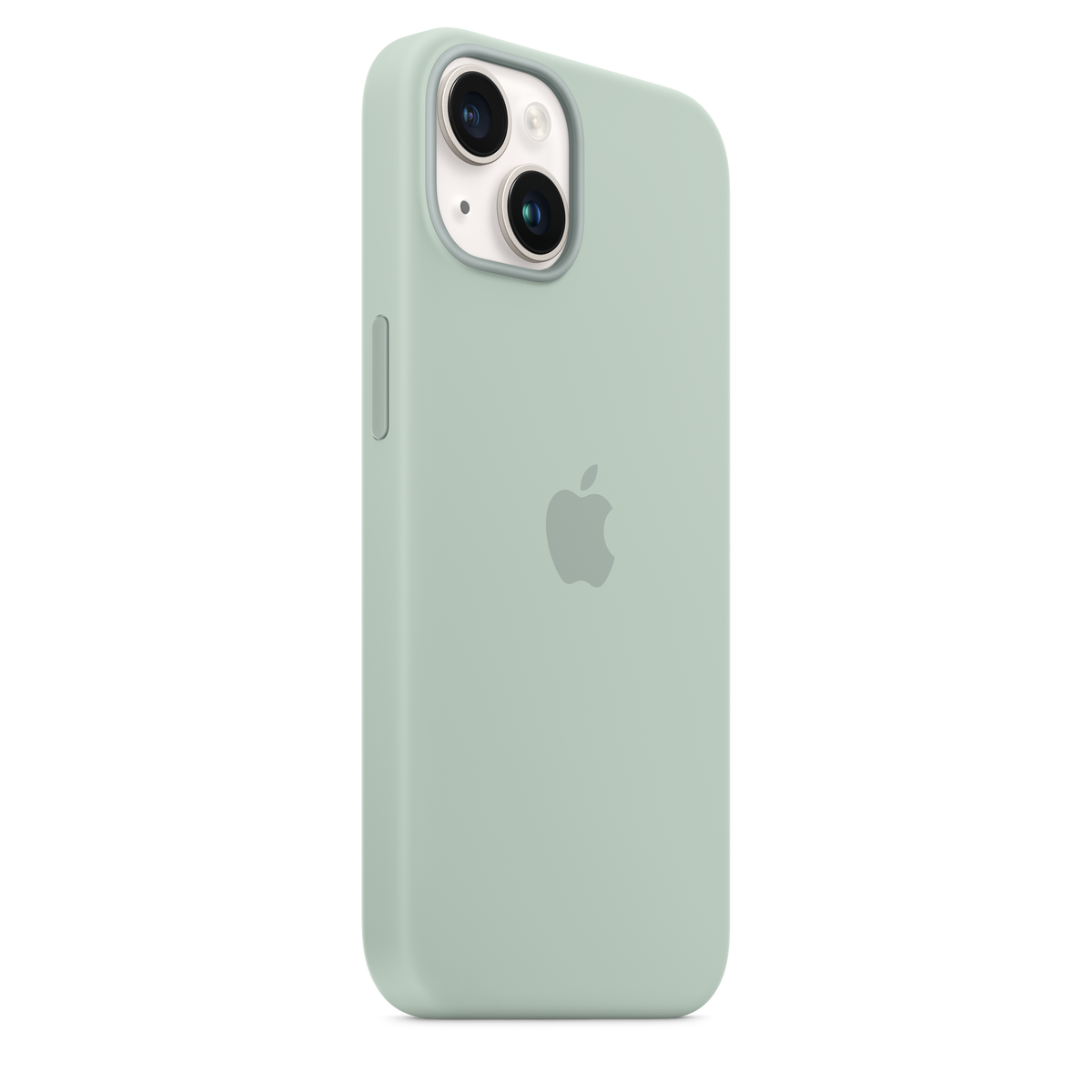 Funda de silicona para iPhone 14 con MagSafe - Suculenta