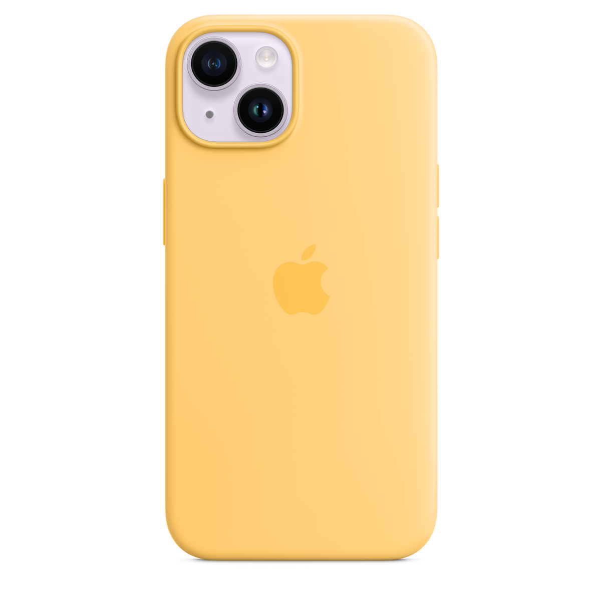 Funda de silicona para iPhone 14 con MagSafe - Sunglow