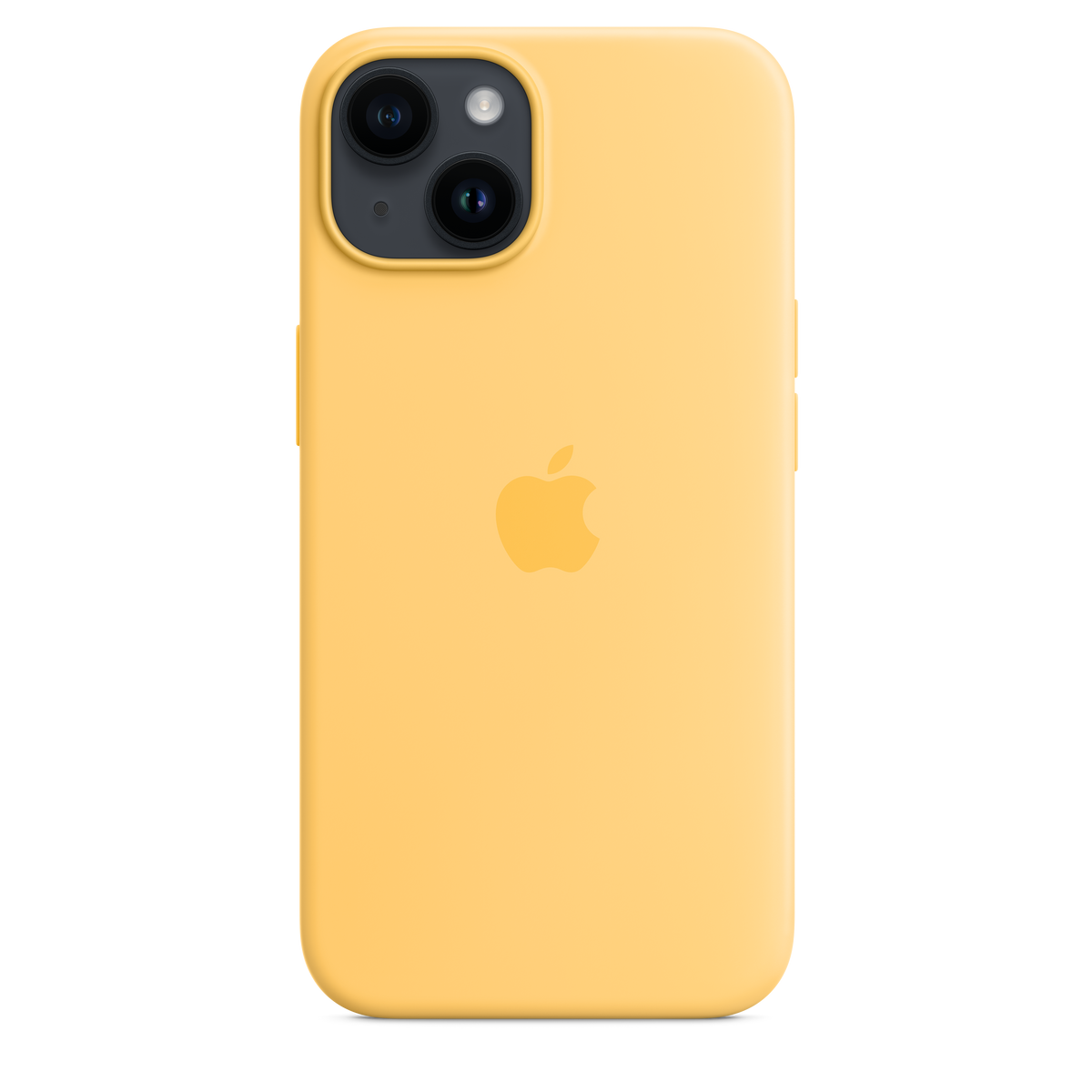 Funda de silicona para iPhone 14 con MagSafe - Sunglow
