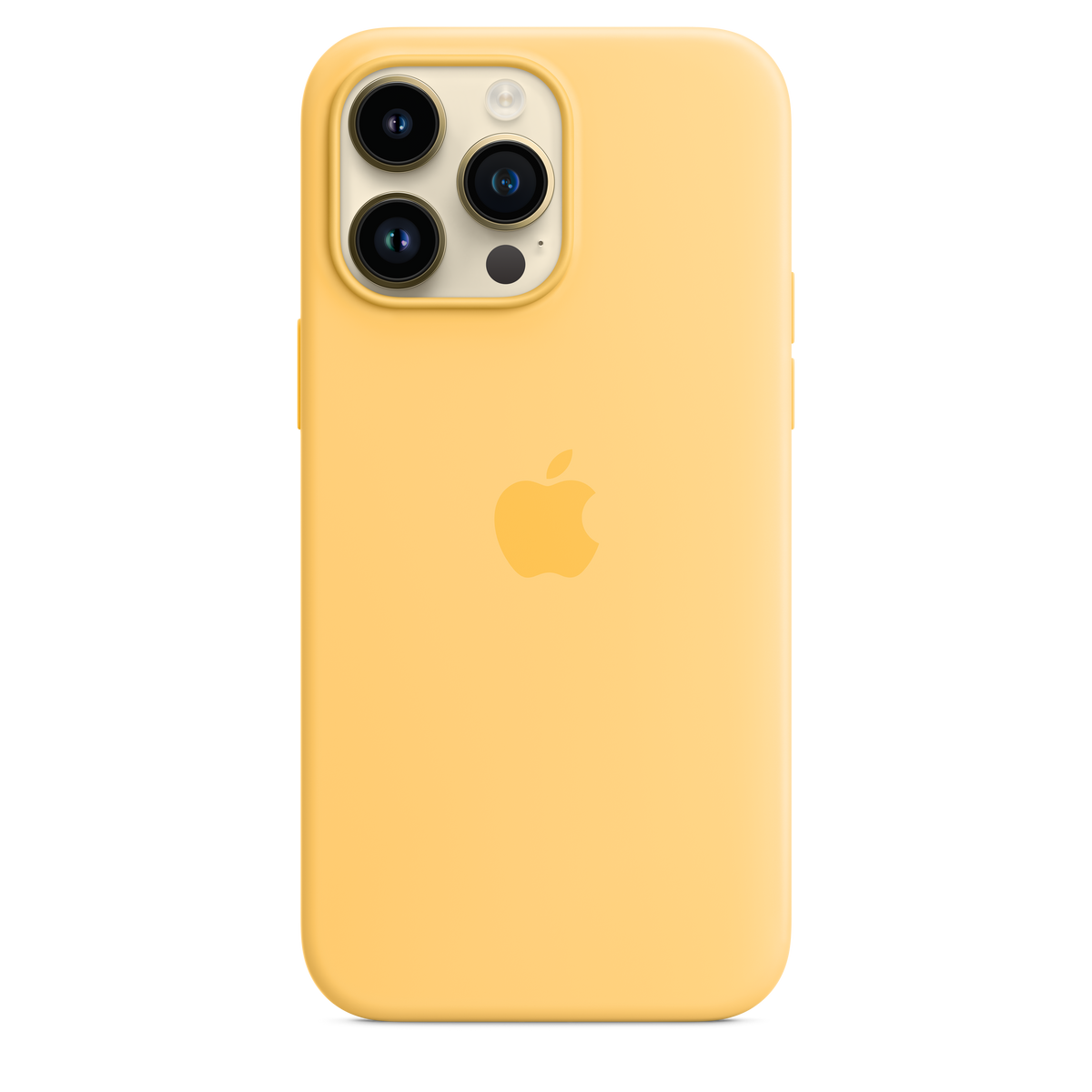 Funda de silicona con MagSafe para iPhone 14 Pro Max - Sunglow