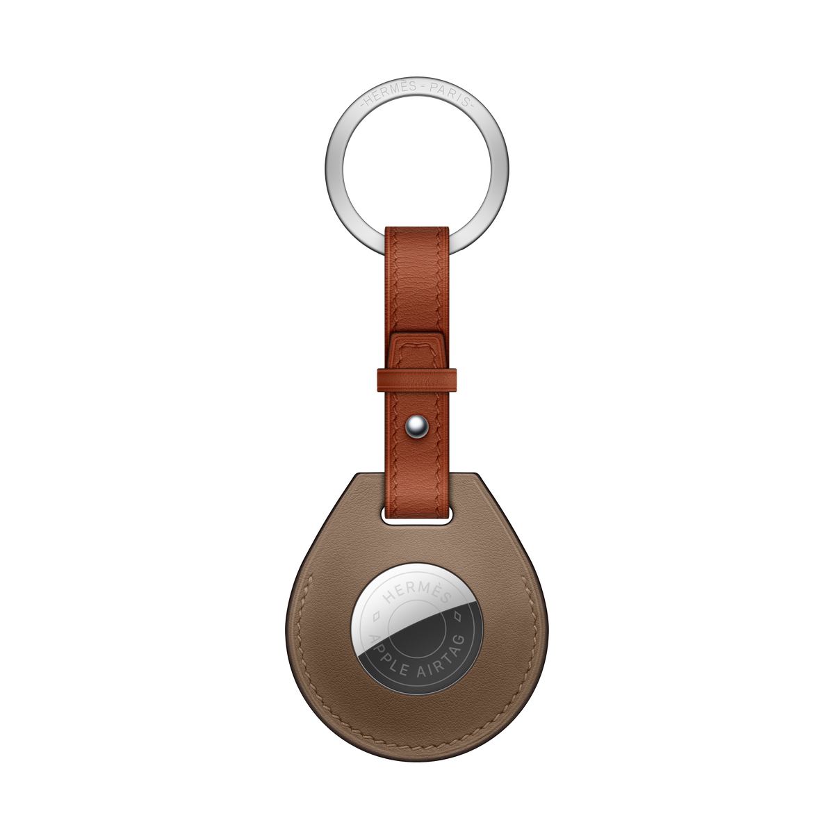 AirTag Hermès Bag Charm - Beige de Weimar