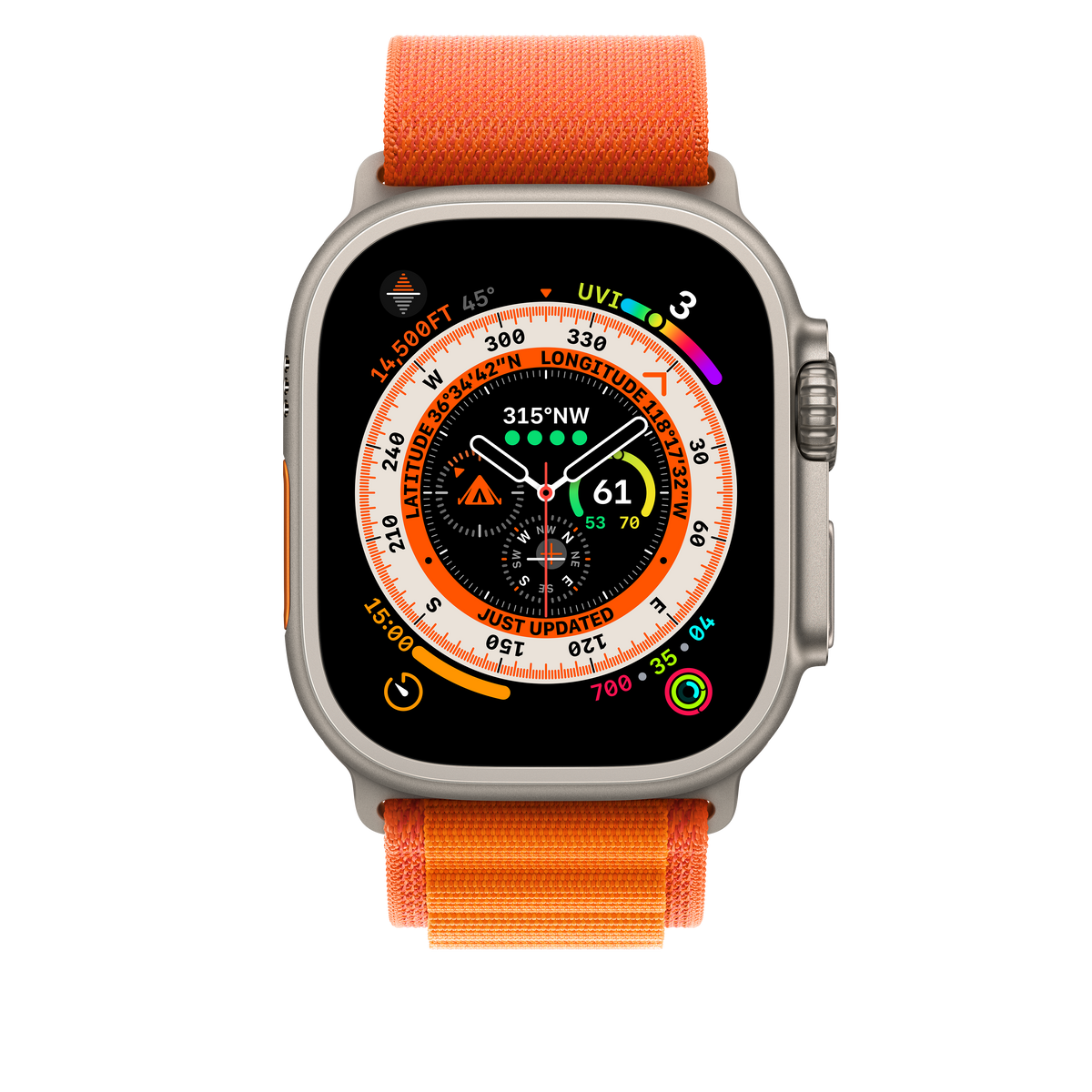Correa Alpine Loop naranja de 49 mm (grande)