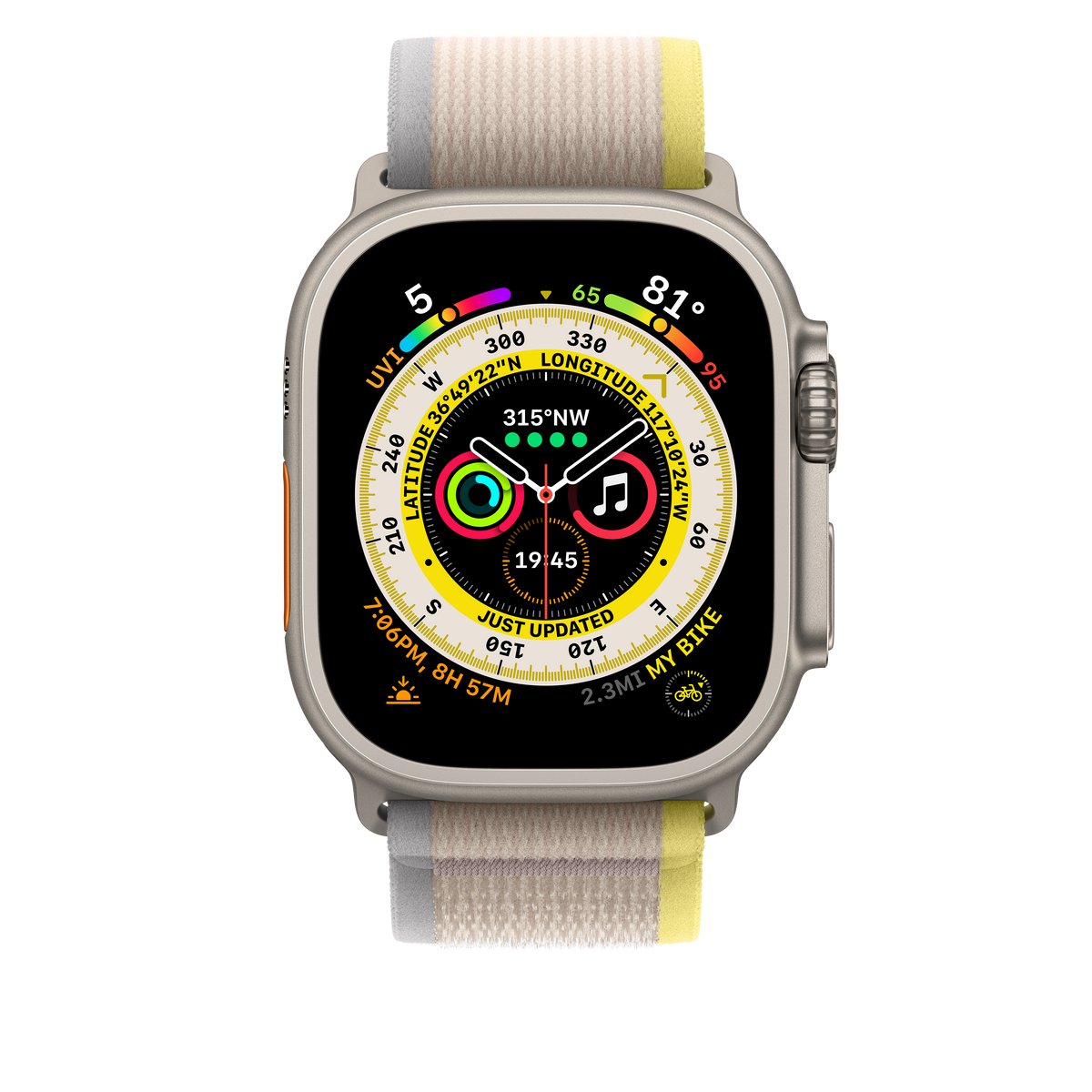 Trail Loop amarillo/beige de 49 mm - M/L