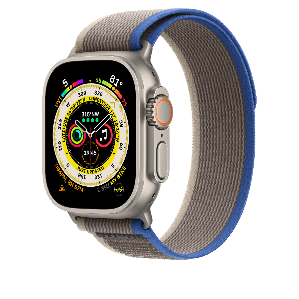Trail Loop azul/gris de 49 mm - S/M