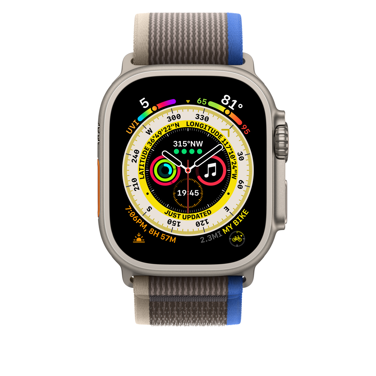 Trail Loop azul/gris de 49 mm - S/M