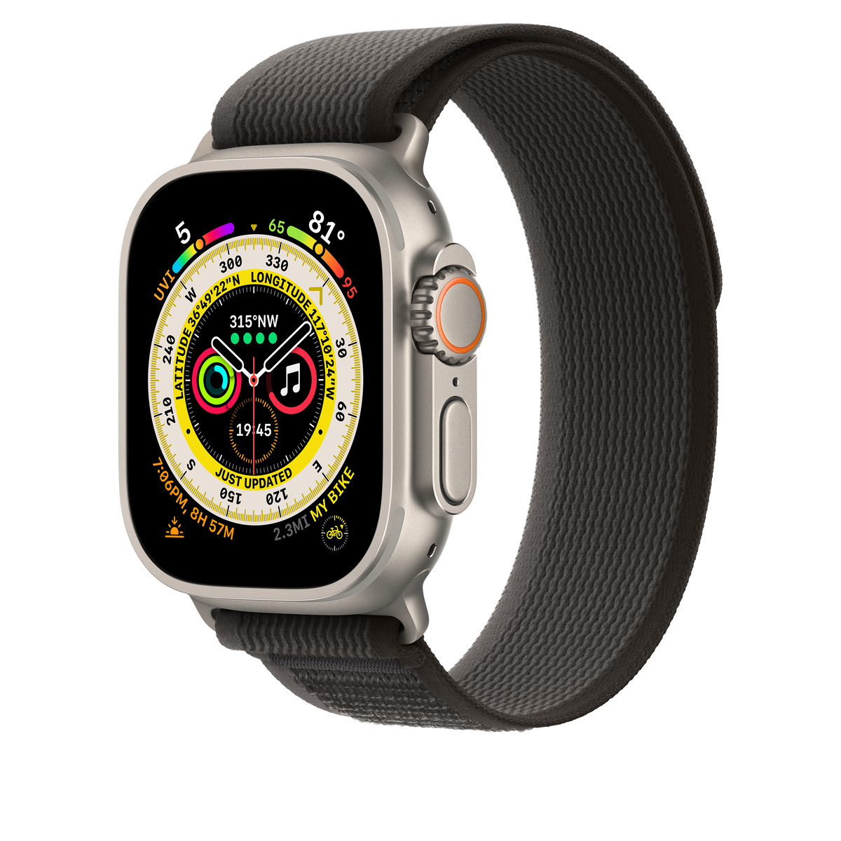 Trail Loop negro/gris de 49 mm - S/M