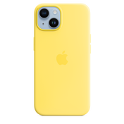 Funda de silicona para iPhone 14 con MagSafe - Amarillo Canario