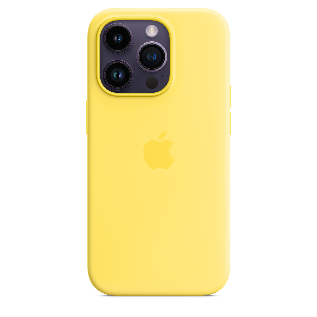Funda de silicona para iPhone 14 Pro con MagSafe - Amarillo Canario
