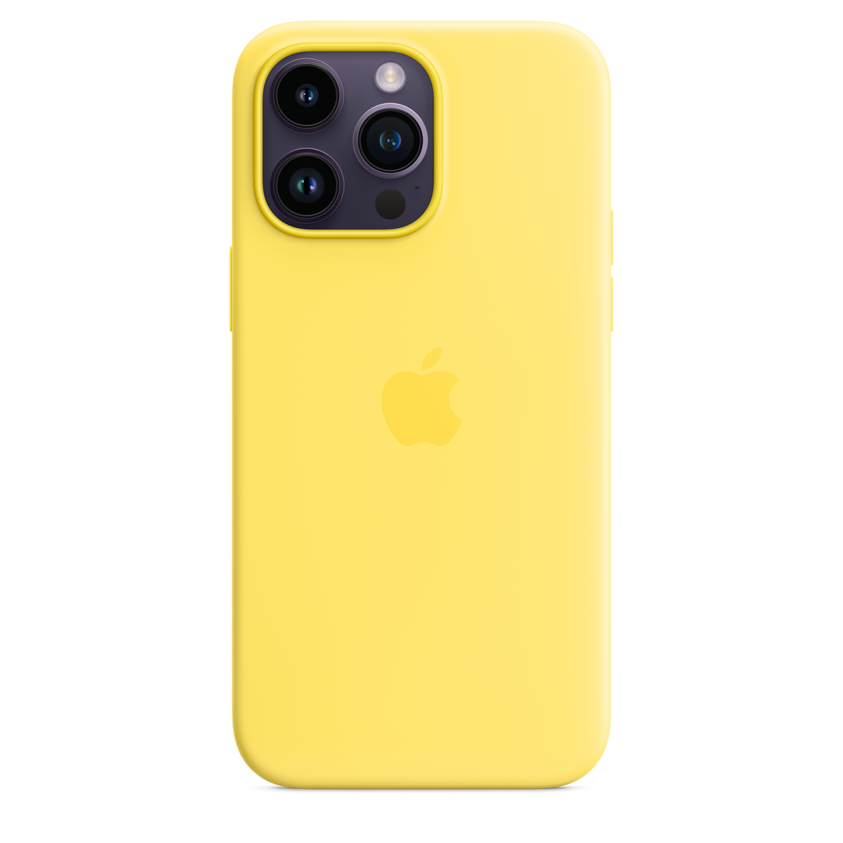 Funda de silicona para iPhone 14 Pro Max con MagSafe - Amarillo Canario