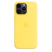 Funda de silicona para iPhone 14 Pro Max con MagSafe - Amarillo Canario