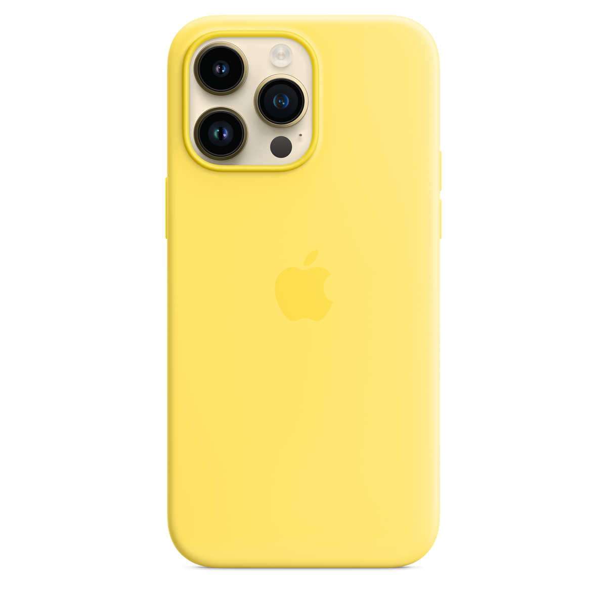 Funda de silicona para iPhone 14 Pro Max con MagSafe - Amarillo Canario
