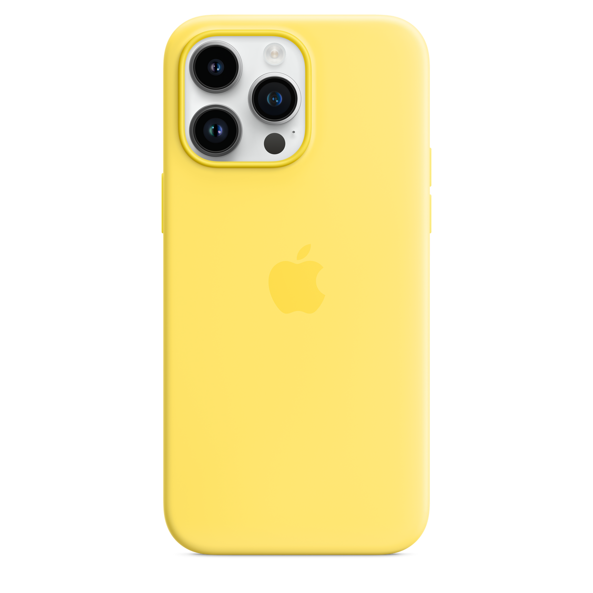 Funda de silicona para iPhone 14 Pro Max con MagSafe - Amarillo Canario