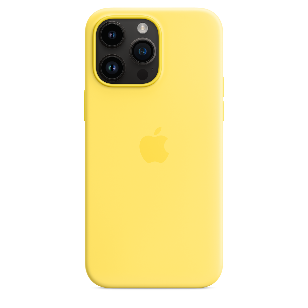 Funda de silicona para iPhone 14 Pro Max con MagSafe - Amarillo Canario