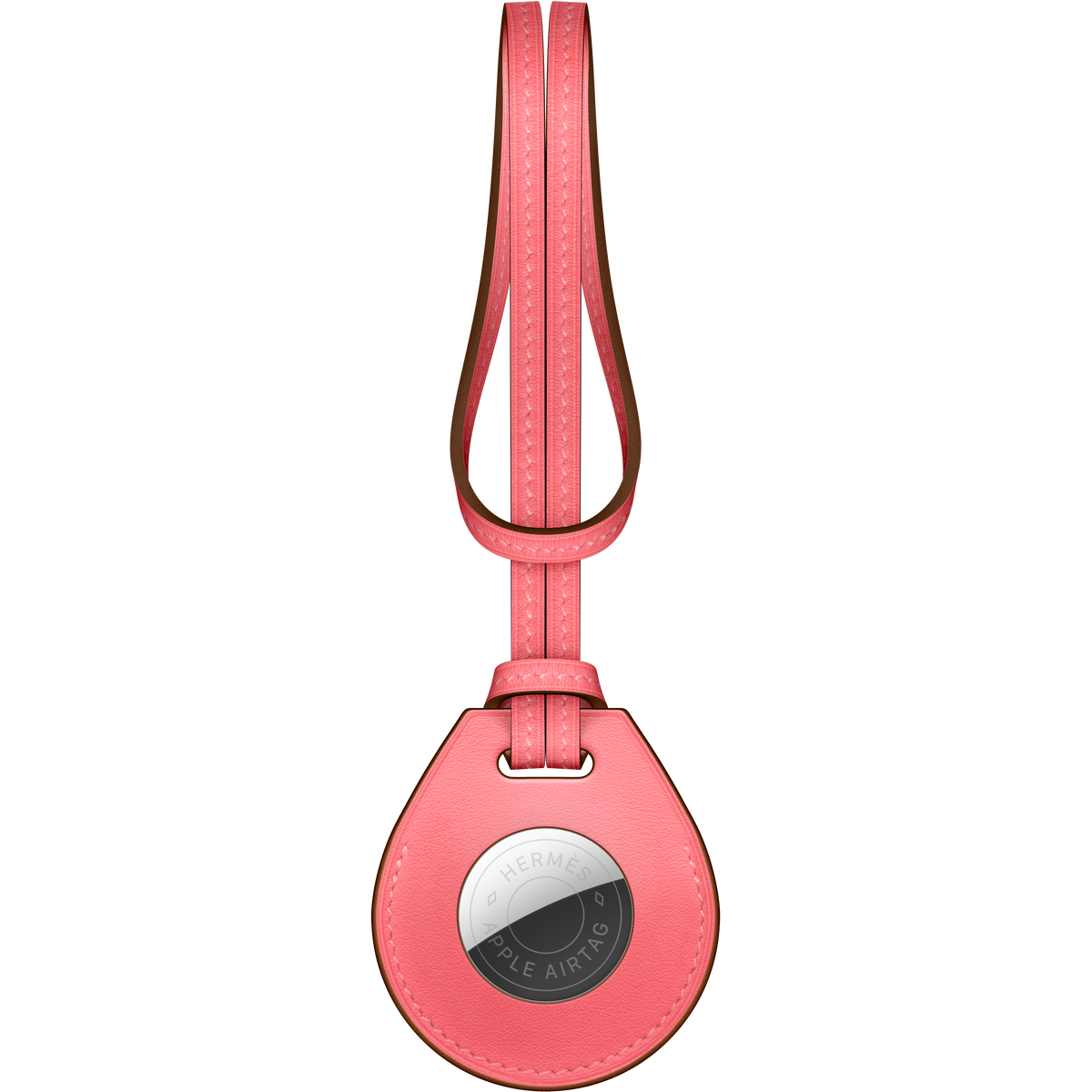 AirTag Hermès Bag Charm - Rose Azalée