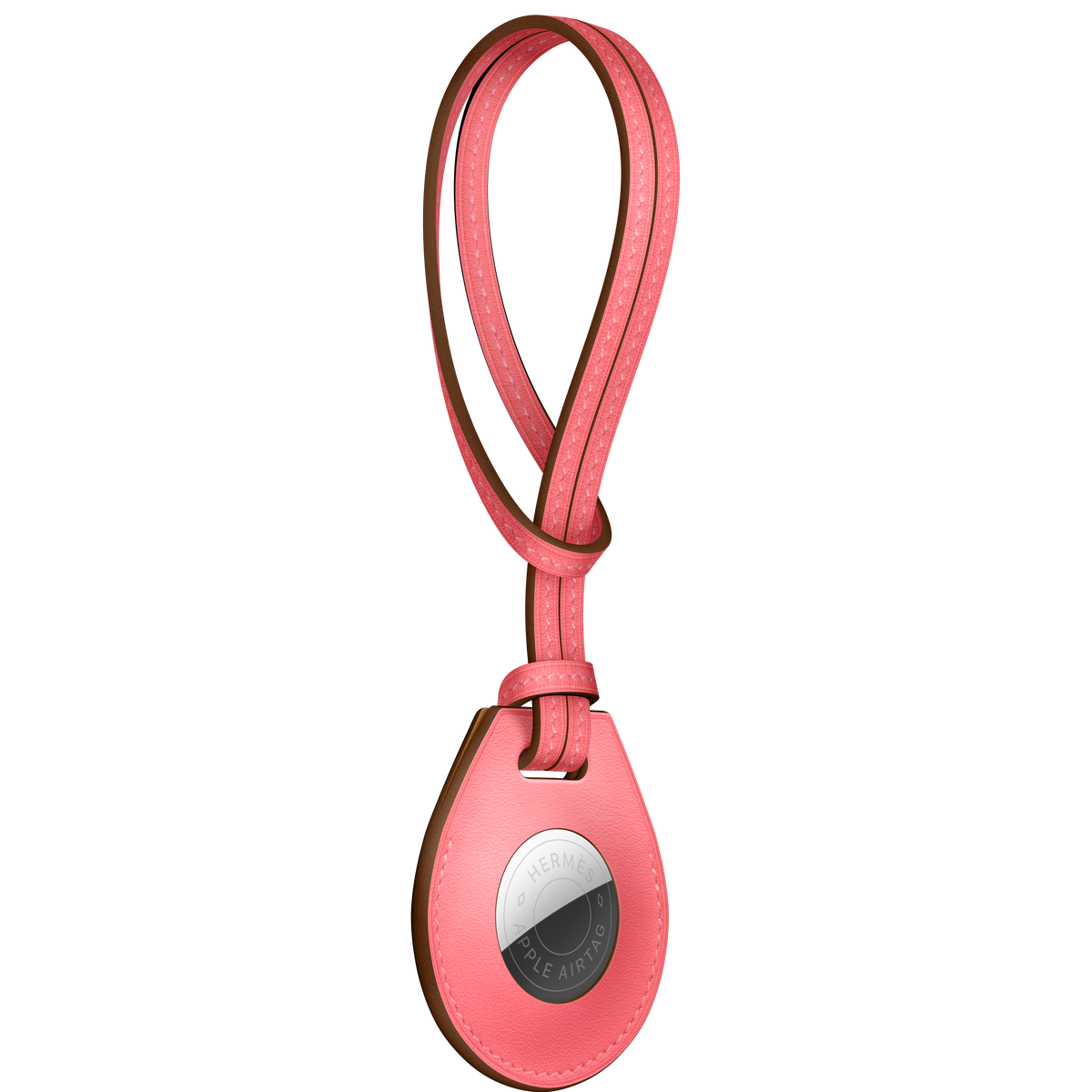 AirTag Hermès Bag Charm - Rose Azalée